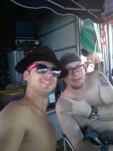 Ich mit meinem Kumpel Tobi